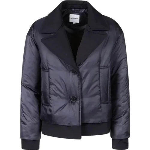 Marine Taillierte Jacke , Damen, Größe: XS - Aspesi - Modalova