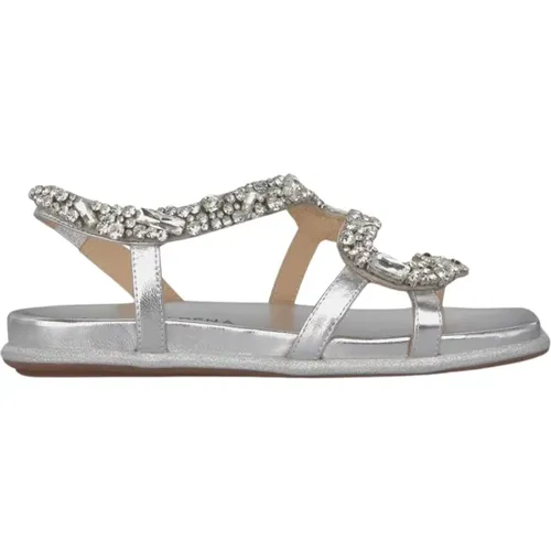 Snake Strap Flat Sandal , female, Sizes: 7 UK, 4 UK, 5 UK, 6 UK - Alma en Pena - Modalova