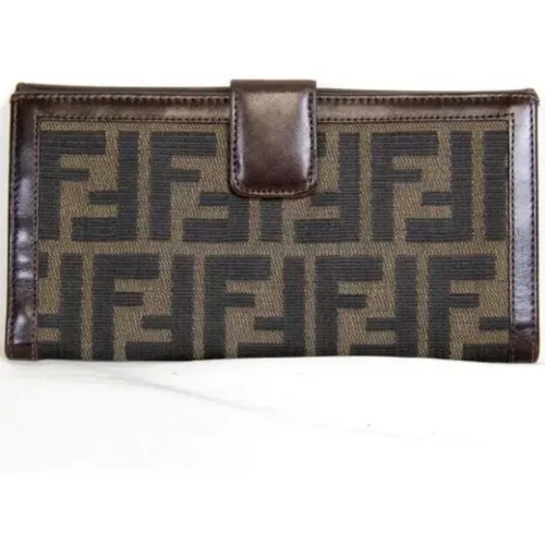 Pre-owned Canvas wallets , female, Sizes: ONE SIZE - Fendi Vintage - Modalova