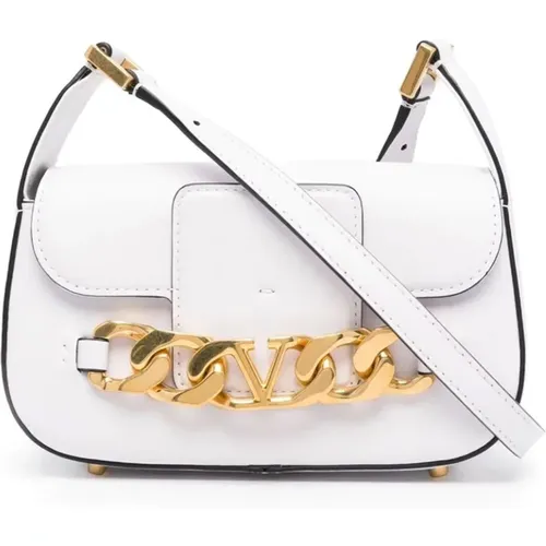 Vlogo Chain Leather Bag , female, Sizes: ONE SIZE - Valentino Garavani - Modalova
