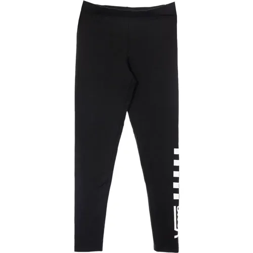 Klassische schwarze Leggings mit Schachbrettmuster , Damen, Größe: M - Vans - Modalova