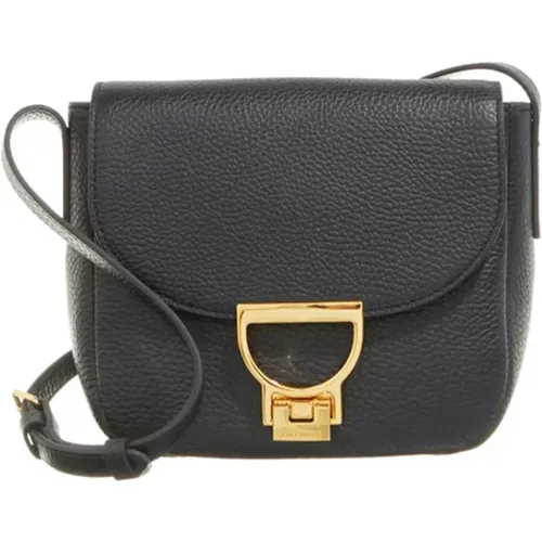 Leather Crossbody Bag with Golden Buckle , female, Sizes: ONE SIZE - Coccinelle - Modalova