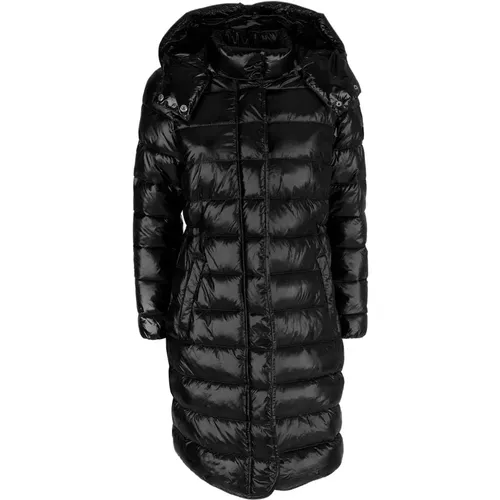 Elegant Long Down Jacket with Hood for Women , female, Sizes: M, S - YES ZEE - Modalova