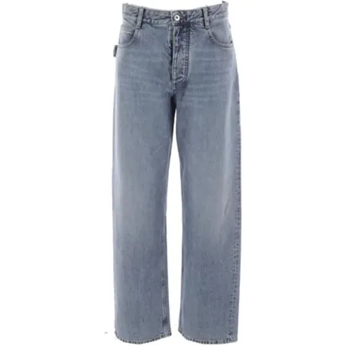 Weite Jeans in Hellblauem Denim , Damen, Größe: 3XS - Bottega Veneta - Modalova