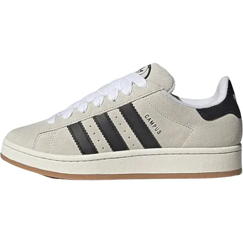 Campus 00s Crystal White Core Black , male, Sizes: 2 UK, 5 1/3 UK, 4 2/3 UK, 6 UK, 6 2/3 UK, 4 UK, 2 2/3 UK, 3 1/3 UK - Adidas - Modalova