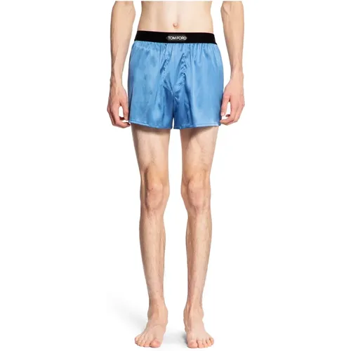 Seiden Boxershorts mit Elastischem Bund , Herren, Größe: XS - Tom Ford - Modalova