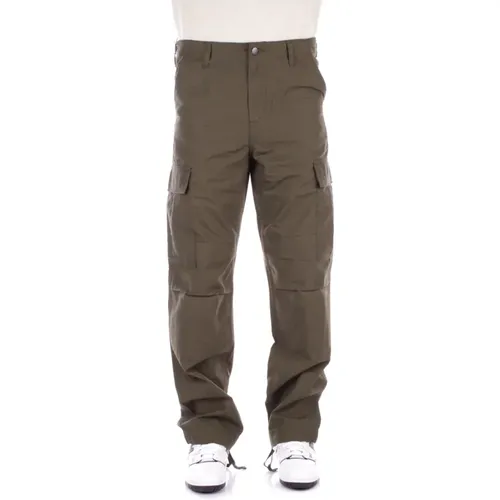 Logo Back Zipper Trousers , male, Sizes: W33, W30, W32, W29, W31, W28 - Carhartt WIP - Modalova