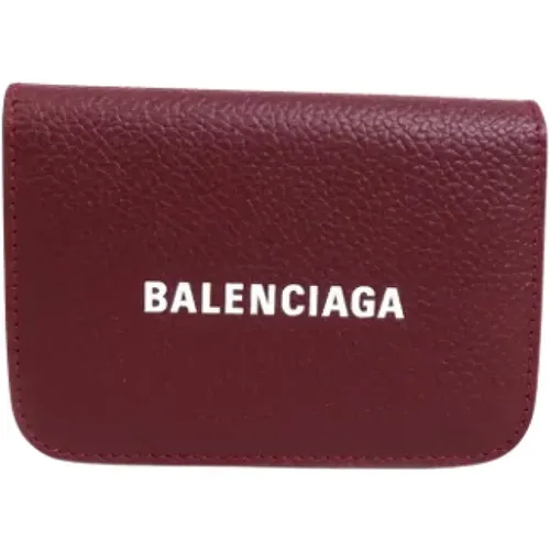 Pre-owned Leather wallets , female, Sizes: ONE SIZE - Balenciaga Vintage - Modalova