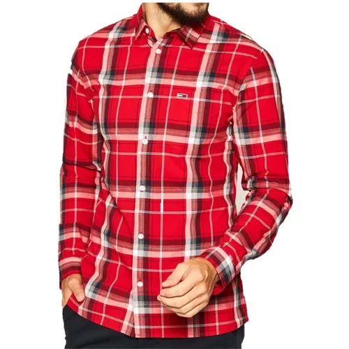 Casual Shirts , male, Sizes: S - Tommy Hilfiger - Modalova