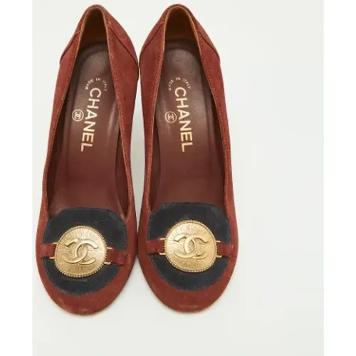 Pre-owned Wildleder heels , Damen, Größe: 38 EU - Chanel Vintage - Modalova