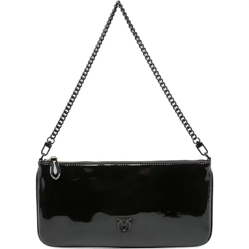 Shoulder Bag in Patent Leather , female, Sizes: ONE SIZE - pinko - Modalova