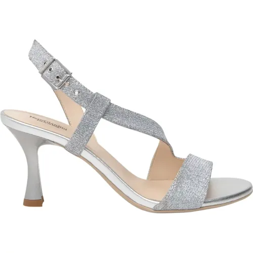 Silberne Sandalen für Frauen , Damen, Größe: 38 EU - Nerogiardini - Modalova