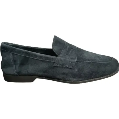 Blaue flache Schuhe , Herren, Größe: 45 EU - Antica Cuoieria - Modalova