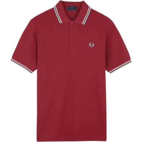 Klassisches Bordeaux Polo Shirt , Herren, Größe: 3XL - Fred Perry - Modalova