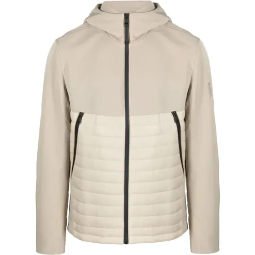 Gepolsterte Mix Media Casual Jacke Grau - Calvin Klein - Modalova