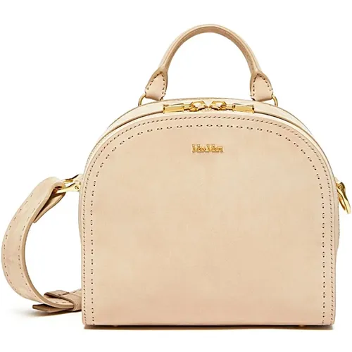 Stilvolle Lederhandtasche für Frauen - Max Mara - Modalova