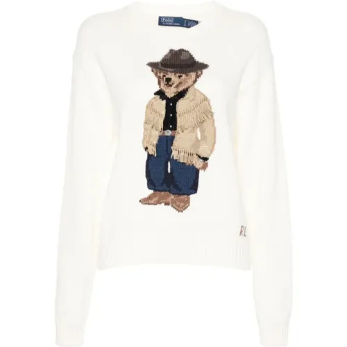 Knitted Sweater with Bear Motif , female, Sizes: XS, S, M - Polo Ralph Lauren - Modalova