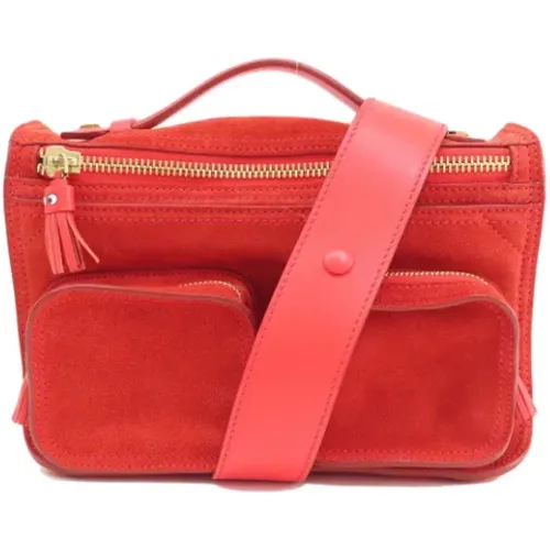 Pre-owned Suede shoulder-bags , female, Sizes: ONE SIZE - Anya Hindmarch Pre-owned - Modalova