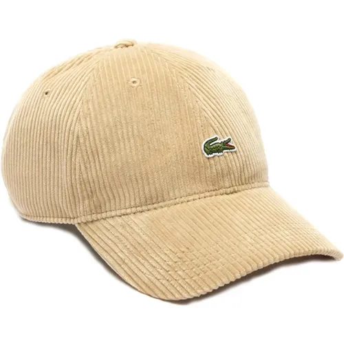 Velvet Ribbed Cap , unisex, Sizes: ONE SIZE - Lacoste - Modalova