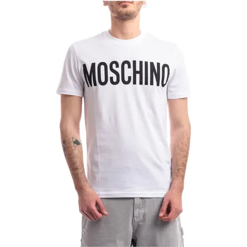 Organic Cotton Jersey T-shirt , male, Sizes: L, M - Moschino - Modalova