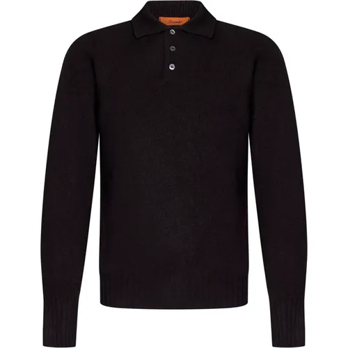 Luxurious Wool Polo Shirt , male, Sizes: L - Drumohr - Modalova