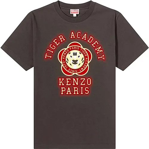 Casual Cotton T-Shirt for Men , female, Sizes: XS, S - Kenzo - Modalova