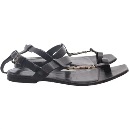 Pre-owned Leder sandals , Damen, Größe: 35 1/2 EU - Yves Saint Laurent Vintage - Modalova