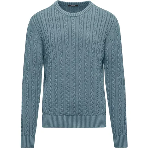 Warm Cotton Cable Knit Sweater , male, Sizes: L, XL, S - BomBoogie - Modalova