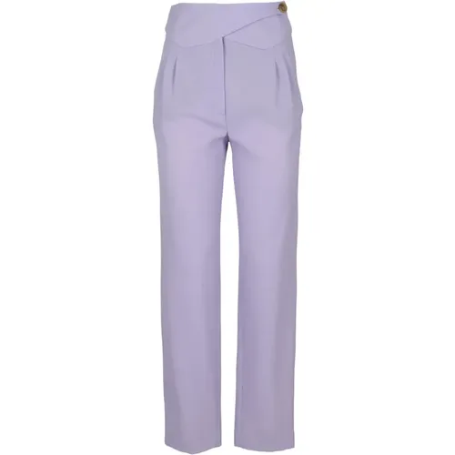 Lilac Basque Top , female, Sizes: L - Blazé Milano - Modalova