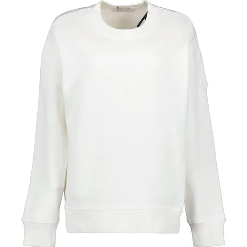 Metallic Logo Sweatshirt , Damen, Größe: M - Moncler - Modalova