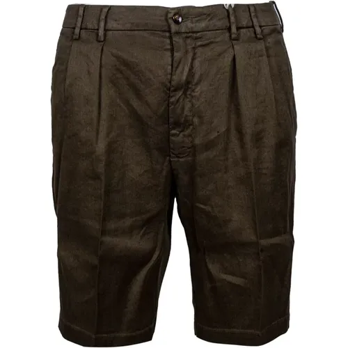 Men's Linen and Cotton Chino Shorts , male, Sizes: L, M - L.b.m. 1911 - Modalova