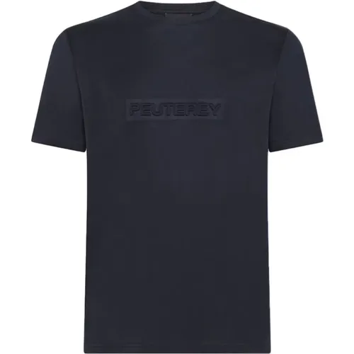 Blaues Otago MER T-Shirt , Herren, Größe: XL - Peuterey - Modalova
