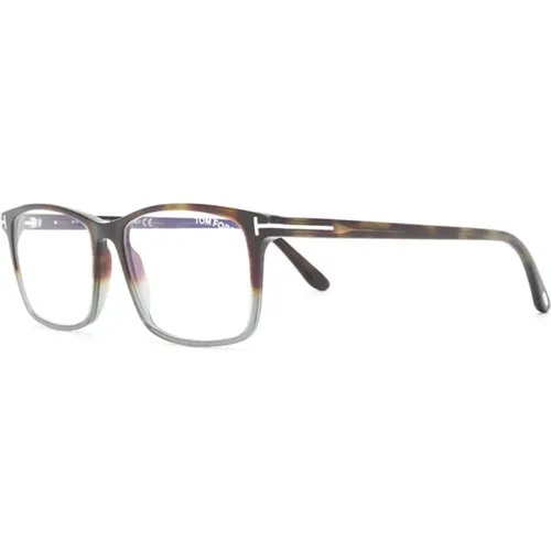 Braun/Havanna Optische Brille , Herren, Größe: 56 MM - Tom Ford - Modalova