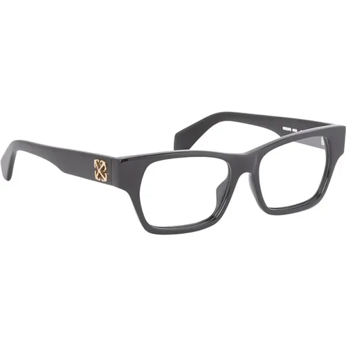 Stilvolle Brille Schwarz Glänzendes Gestell - Off White - Modalova