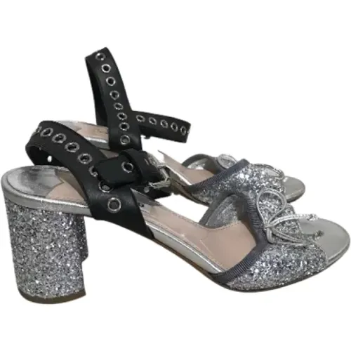 Pre-owned Leder sandals - Miu Miu Pre-owned - Modalova