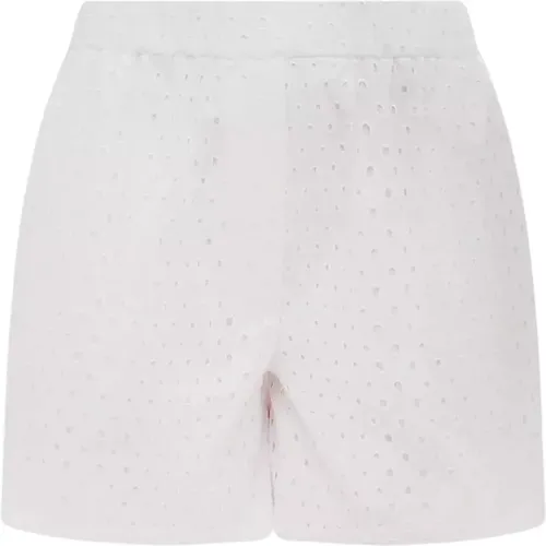 Weiße Spitzen-Shorts Klassischer Stil , Damen, Größe: S - Kenzo - Modalova