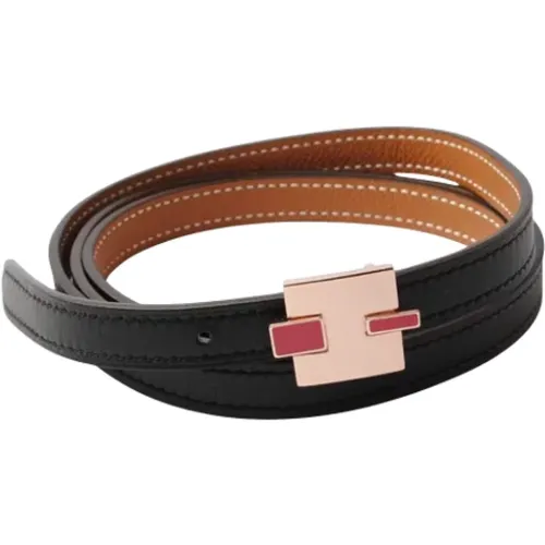 Pre-owned Leather belts , male, Sizes: ONE SIZE - Hermès Vintage - Modalova