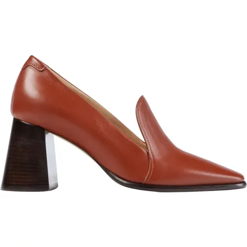 Handcrafted Flared Heel Pump , female, Sizes: 5 UK, 3 UK, 6 UK, 8 UK, 4 UK - Dear Frances - Modalova
