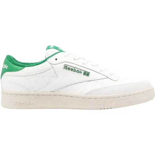 Grüne Sneakers mit Paneelen aus Leder , Herren, Größe: 42 1/2 EU - Reebok - Modalova