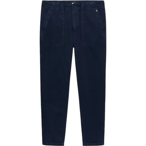 Chino Trousers with Cotton Fabric , male, Sizes: M - Tommy Hilfiger - Modalova