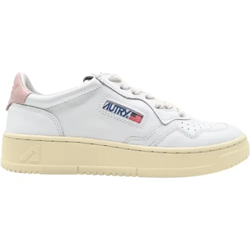 Low Leather /Pink Sneakers , female, Sizes: 4 UK - Autry - Modalova