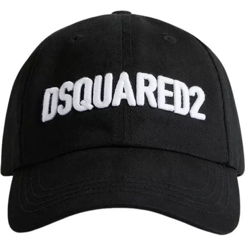 Schwarze Hüte von , Herren, Größe: ONE Size - Dsquared2 - Modalova