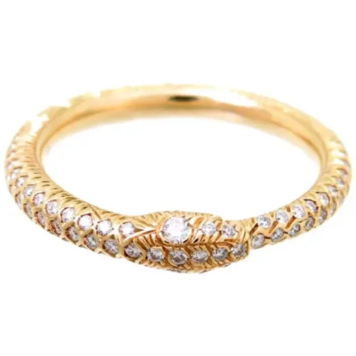 Pre-owned Gold rings , female, Sizes: ONE SIZE - Gucci Vintage - Modalova