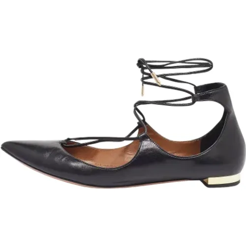 Pre-owned Leder flats - Aquazzura Pre-owned - Modalova