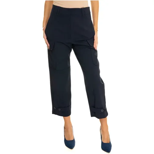 Cargohose mit weitem Bein , Damen, Größe: 2XS - Max Mara Weekend - Modalova