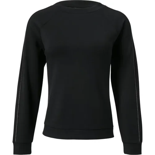 Jersey Sweatshirt mit Ziersteinen , Damen, Größe: 3XL - comma - Modalova