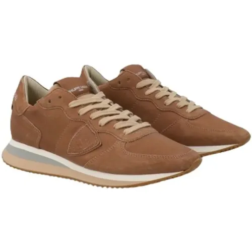 Multi-textured Tropez Mondial Sneakers , female, Sizes: 5 UK, 3 UK, 7 UK - Philippe Model - Modalova