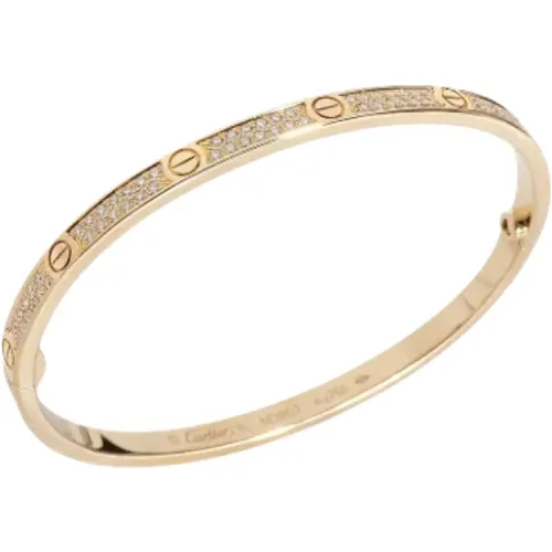 Pre-owned Gold bracelets , female, Sizes: ONE SIZE - Cartier Vintage - Modalova