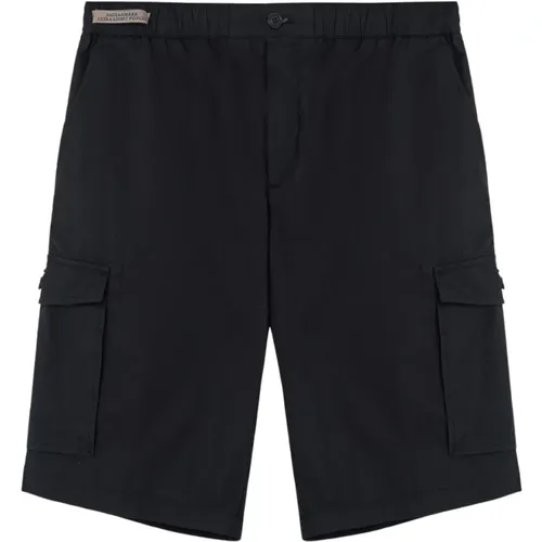 Schwarze Bermuda Shorts mit Seitentasche , Herren, Größe: L - PAUL & SHARK - Modalova