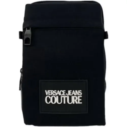 Nero Monospalla Nylon Backpack , male, Sizes: ONE SIZE - Versace Jeans Couture - Modalova